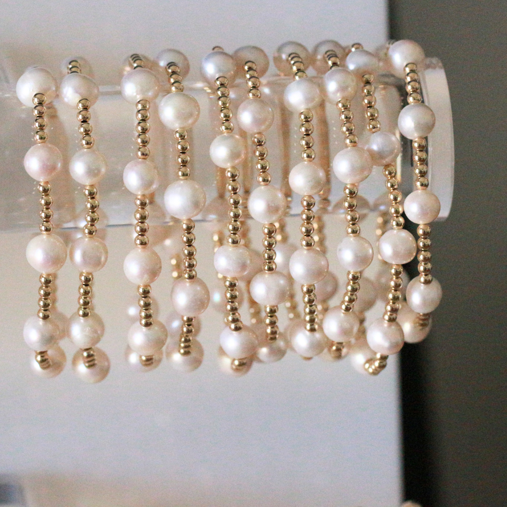 Katie Bracelet - 14k Gold Filled Beaded Bracelet