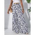 Printed High‑Waist Wide‑Leg Palazzo Pants