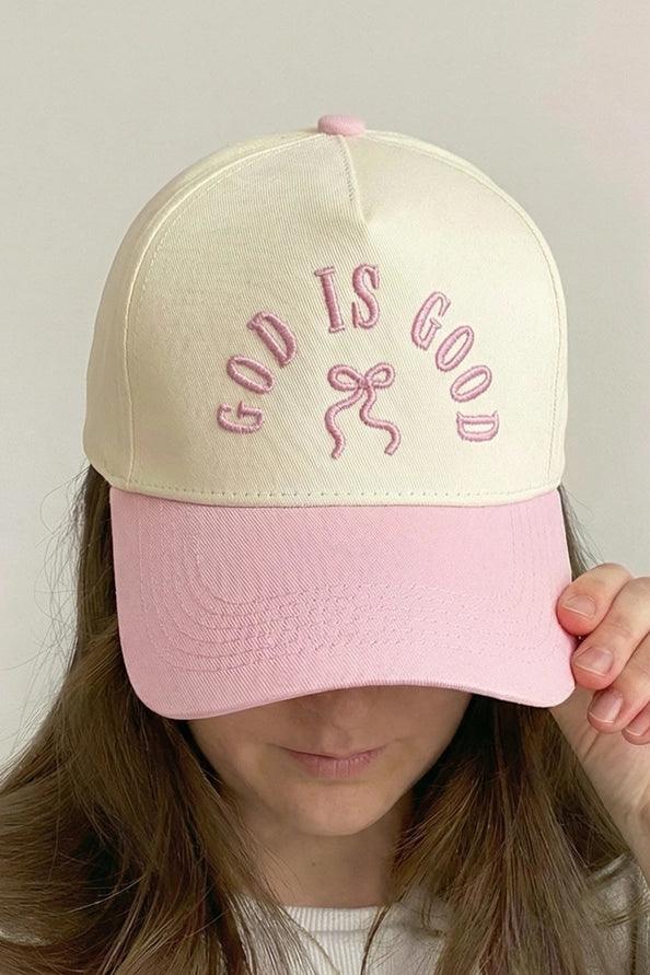 God Is Good Embroidered Adjustable Hat