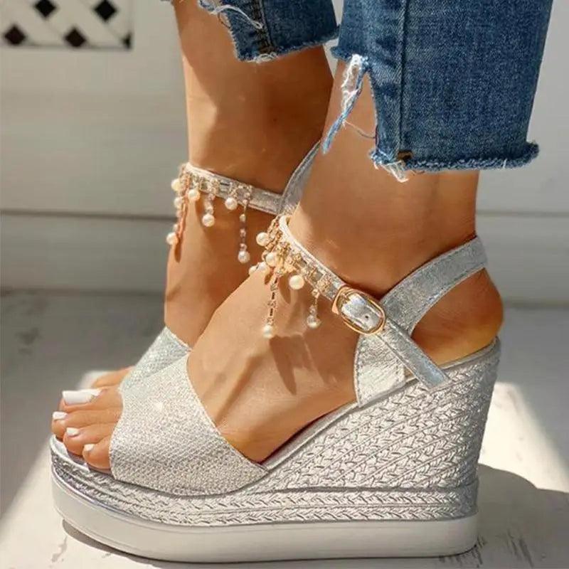 Studded Detail Luxury Shine Design Shoes