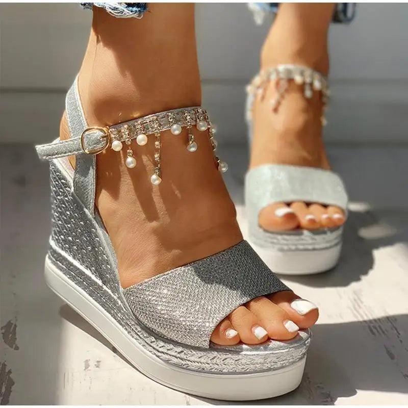 Studded Detail Luxury Shine Design Shoes