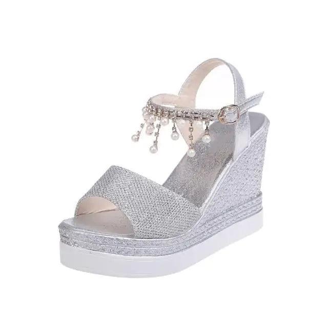 Studded Detail Luxury Shine Design Shoes