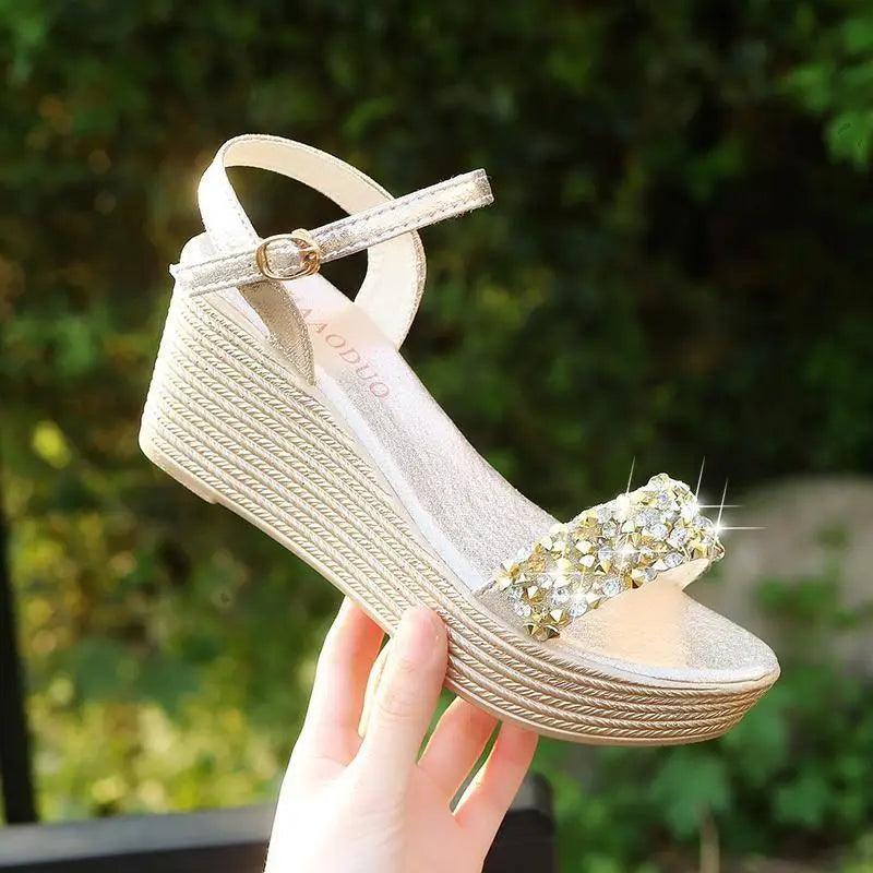 Studded Detail Luxury Shine Design Shoes