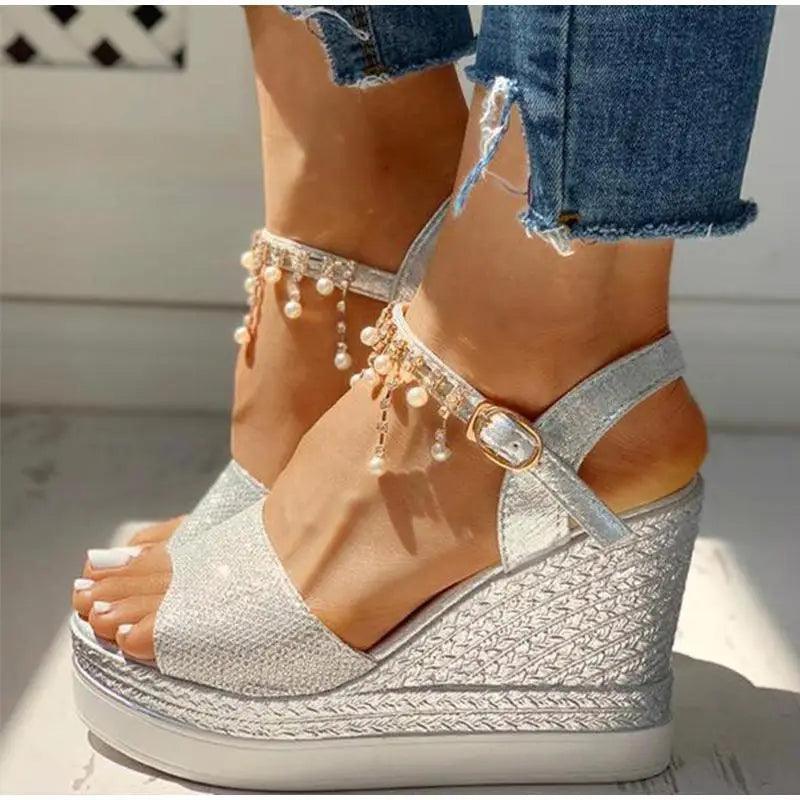 Studded Detail Luxury Shine Design Shoes