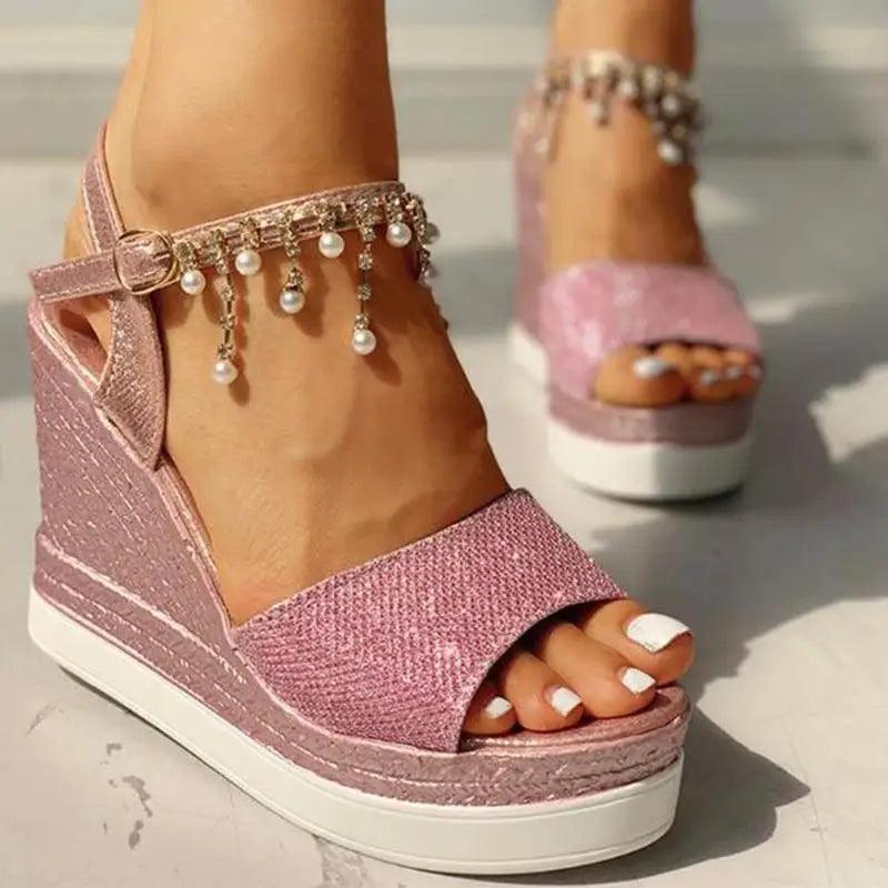 Studded Detail Luxury Shine Design Shoes