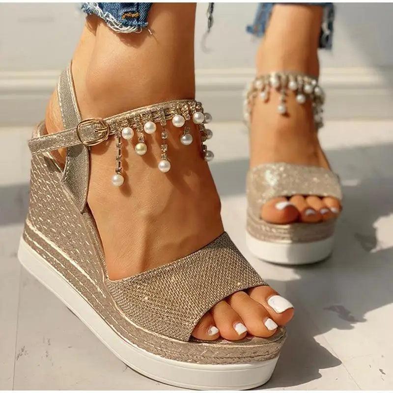Studded Detail Luxury Shine Design Shoes