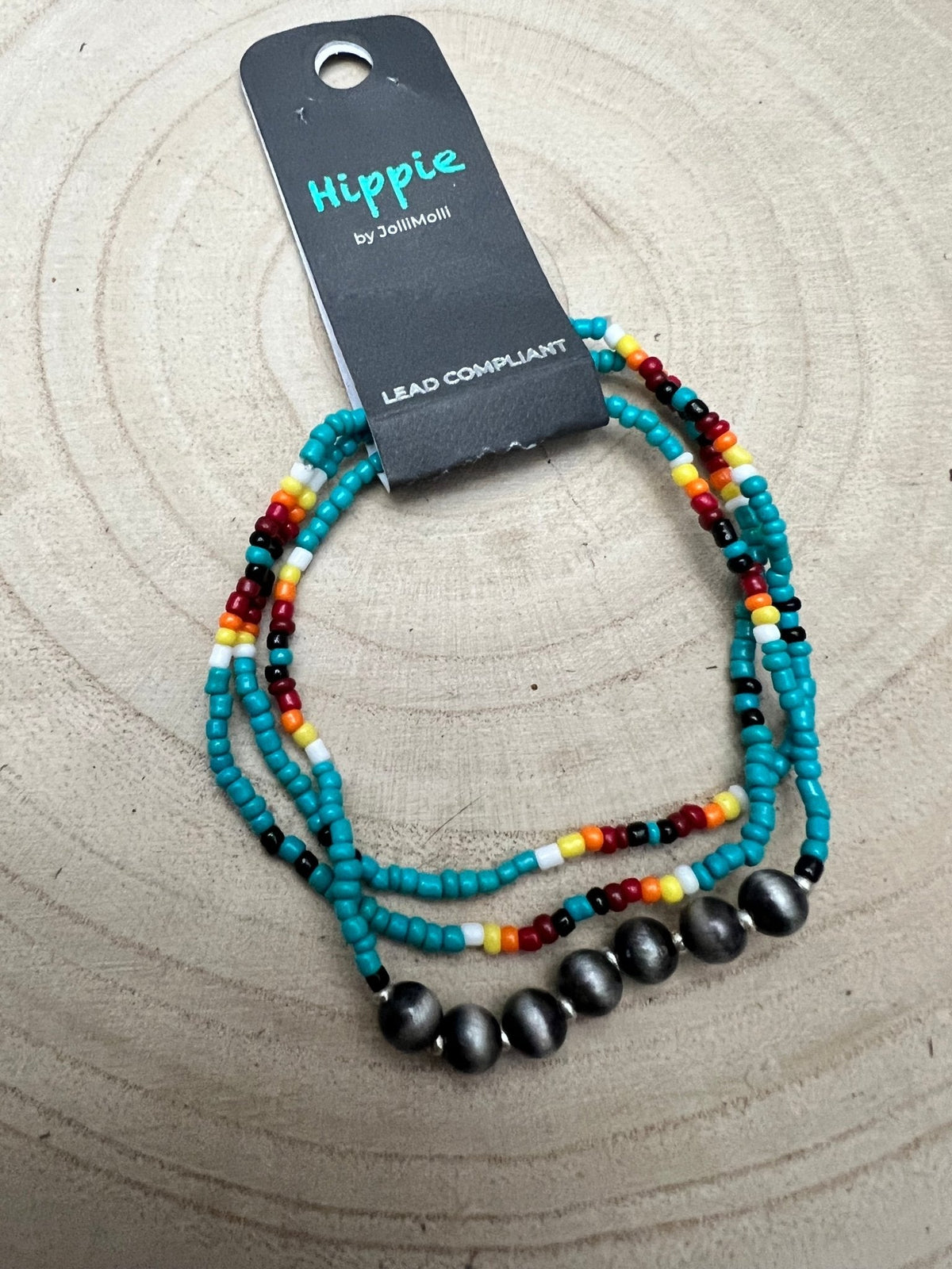 Western Seed Bead & Navajo Pearl Stretch Bracelet Set