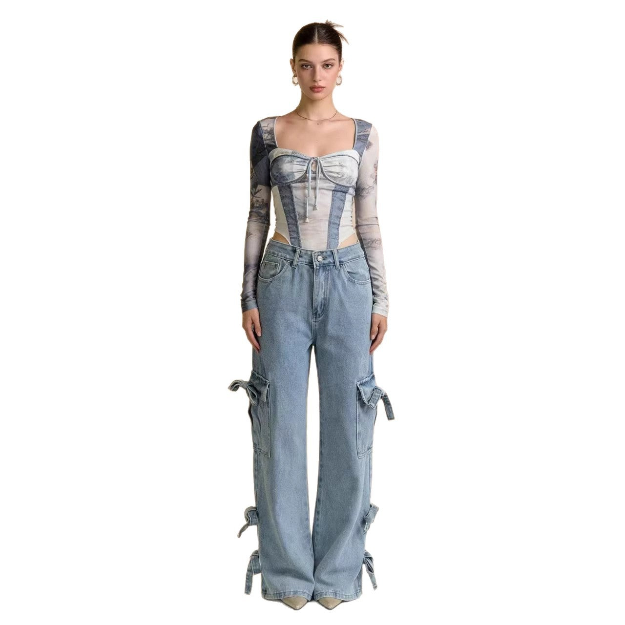 Mid-rise Versatile Womens Jeans