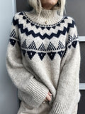 Pullover Knitted Jacquard Sweater