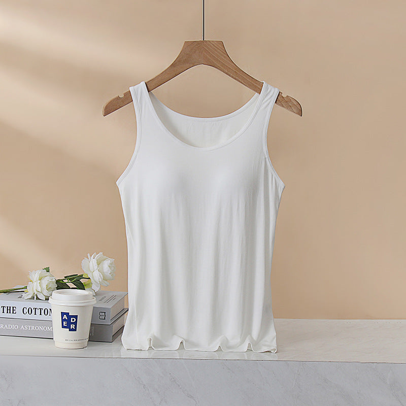 Padded Vest Bra, Inner Layer, One-Piece Camisole