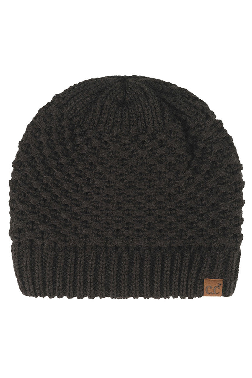 Knit Satin Lining Beanie