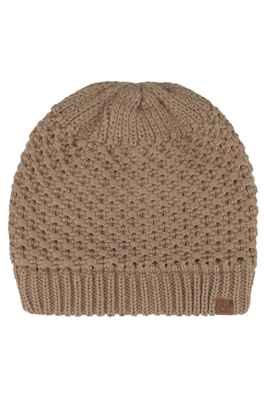 Knit Satin Lining Beanie