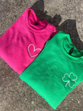 Clover & Heart Embroidered Sweatshirt Bundle