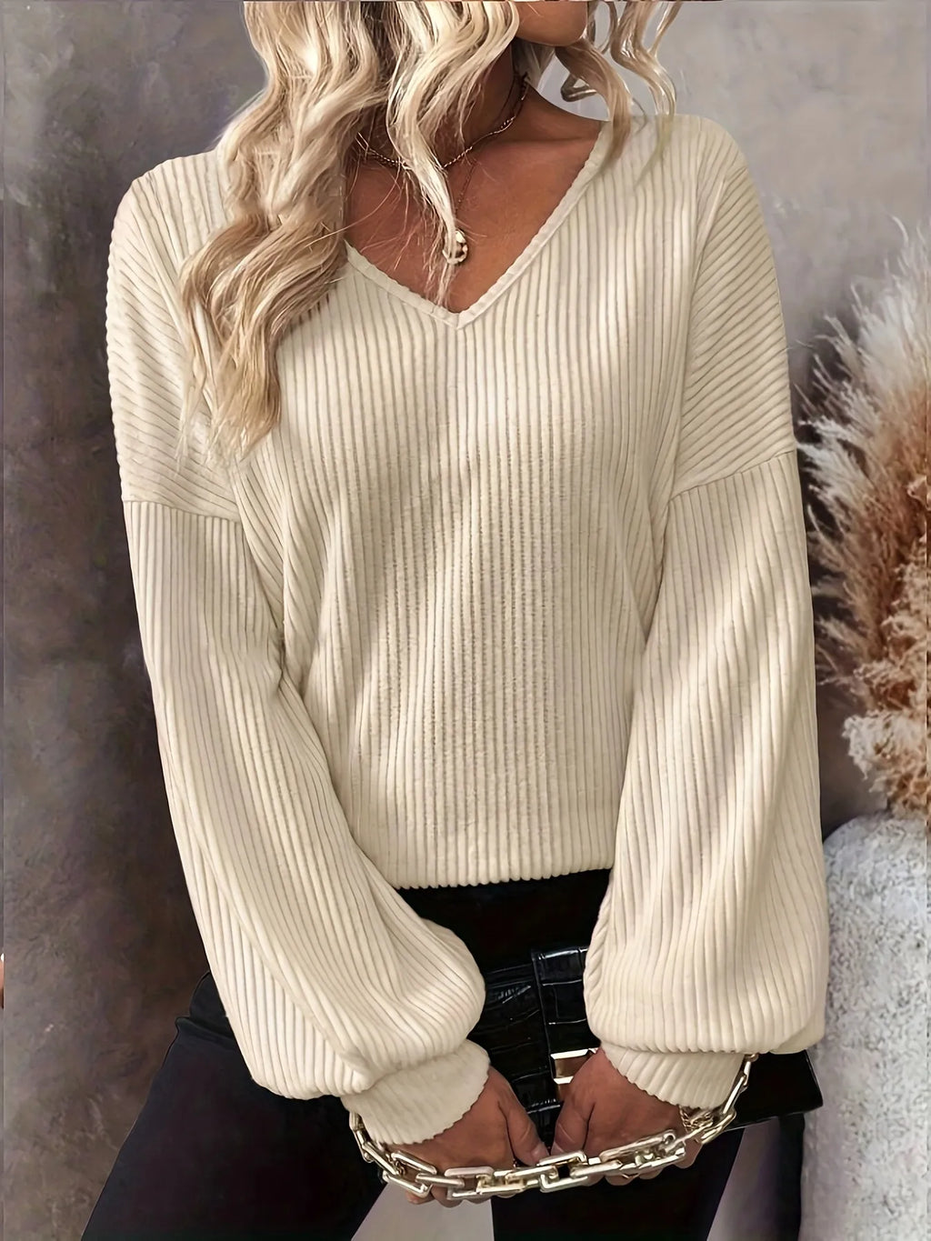 Back Bow Tie Blouse
