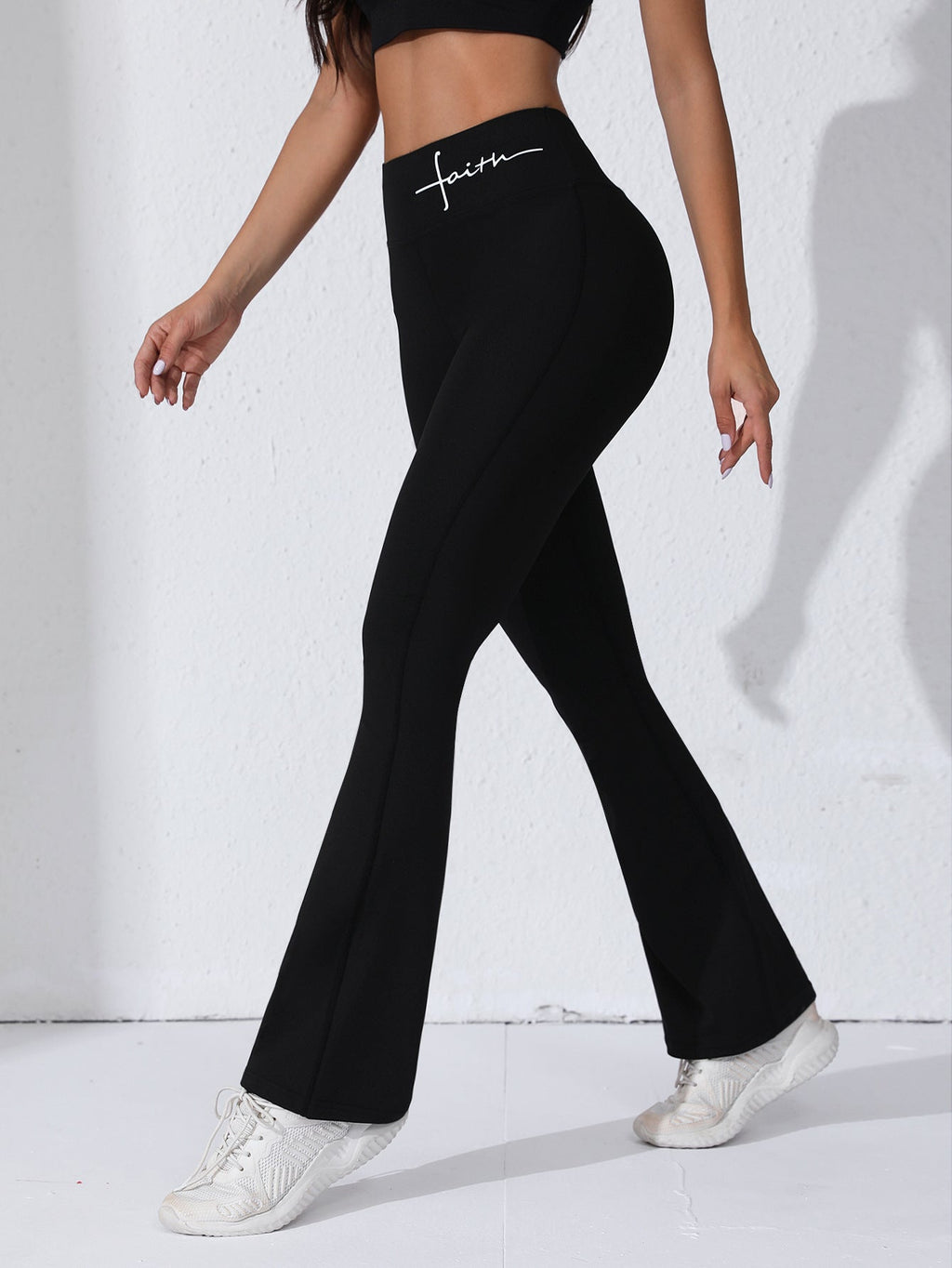 Flair Legged Sports High Wasted Sports Pants