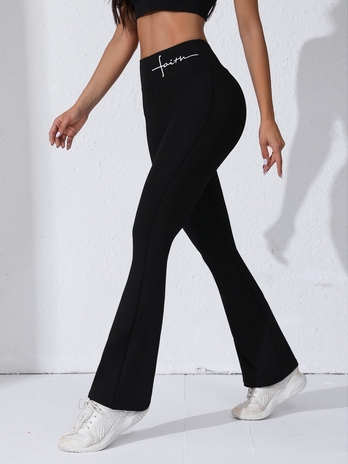 Flair Legged Sports High Wasted Sports Pants