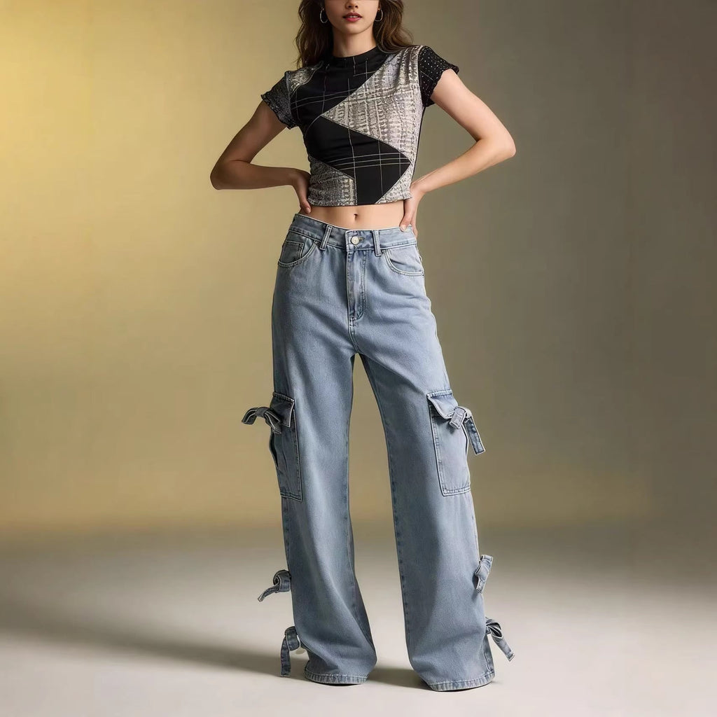 Mid-rise Versatile Womens Jeans