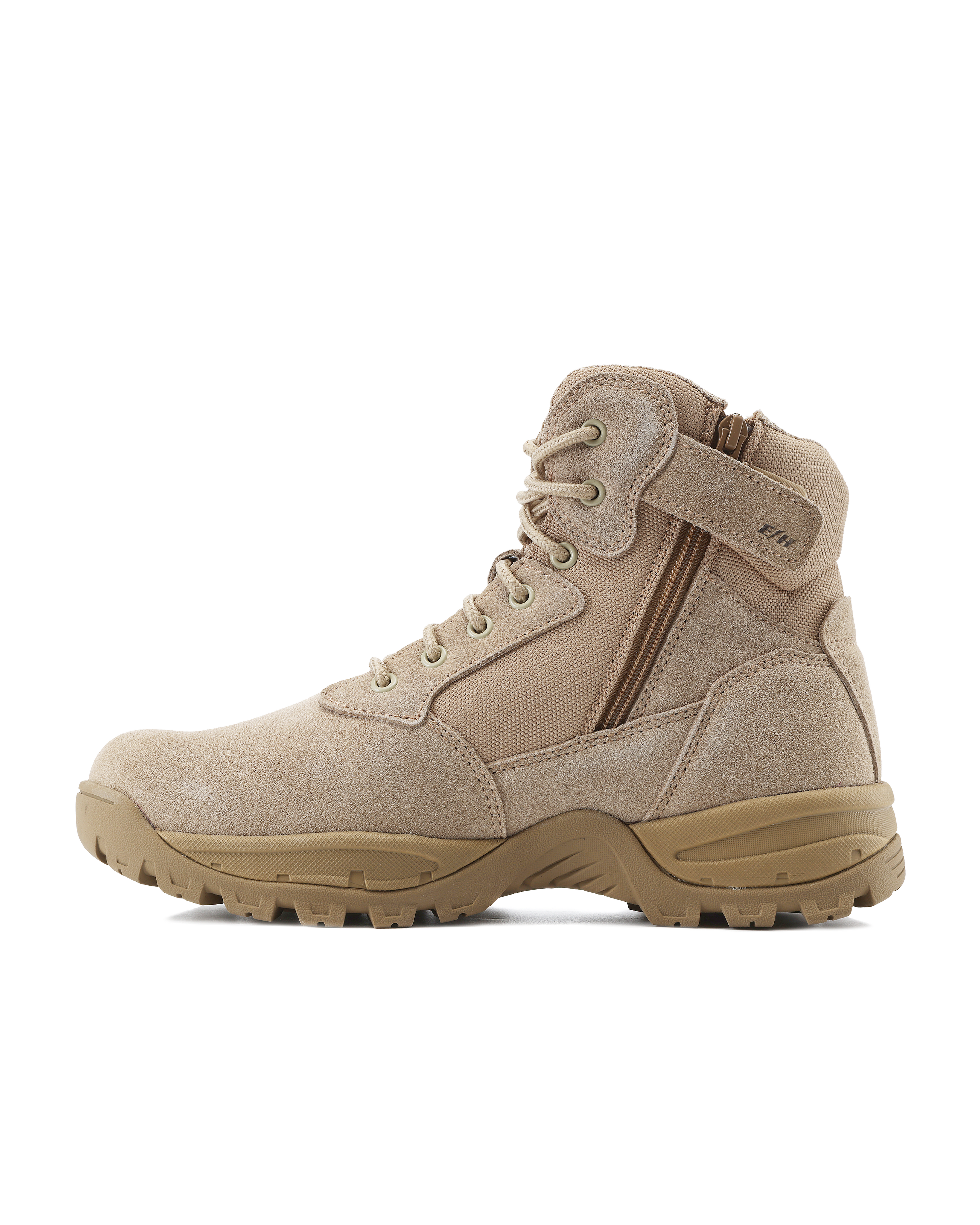Kiwi Rugged Sand Suede Mid-Cut 6" Composite Toe Zipped Water Resistant Tactical Boots