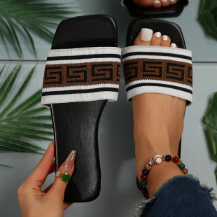 Design Fashion Flat Heels Sildes