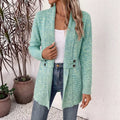 Belt Cardigan Lazy Style Versatile Mid-length Sweater