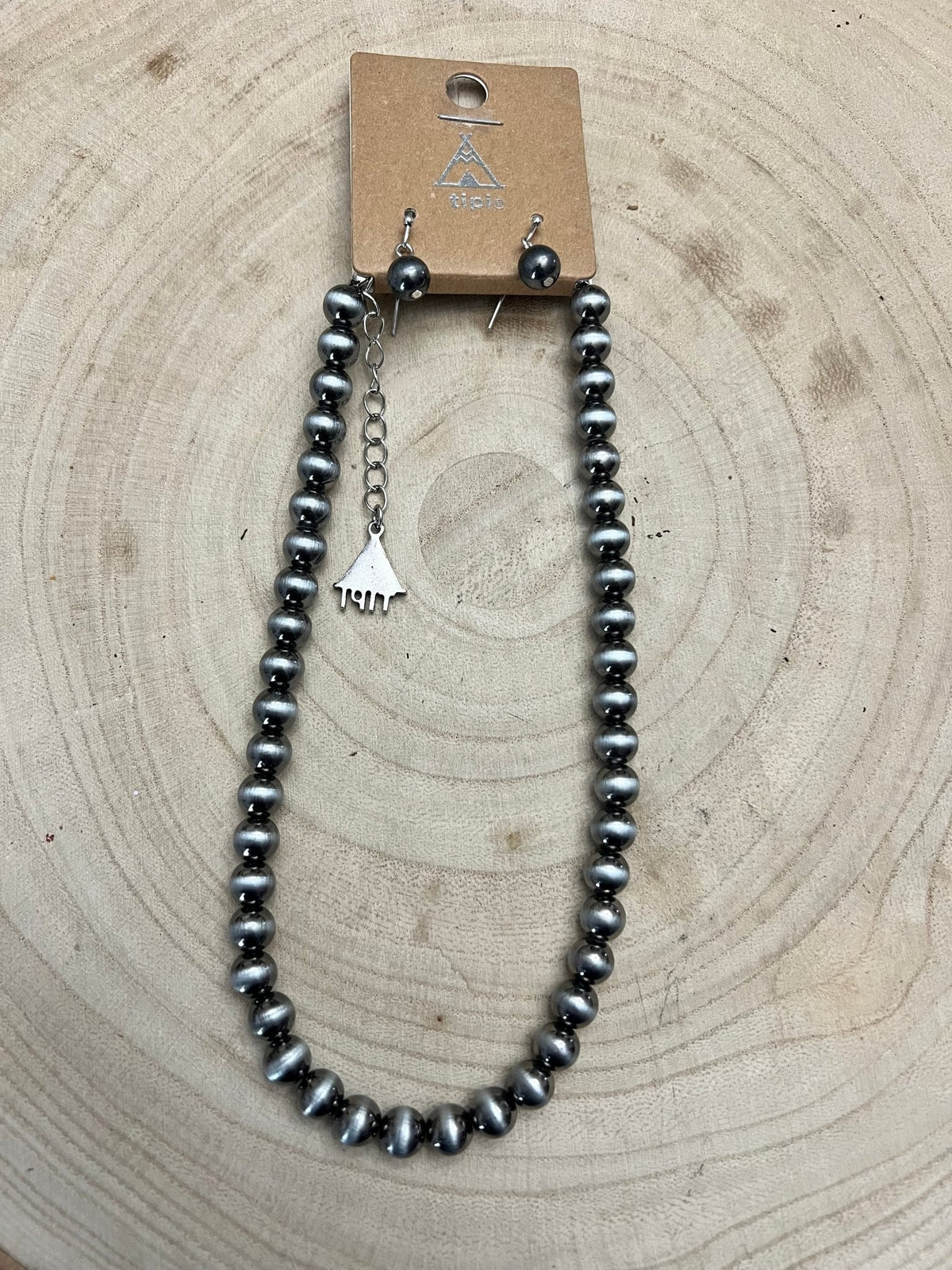 Fashion Pearl Choker Necklace & Earring Set