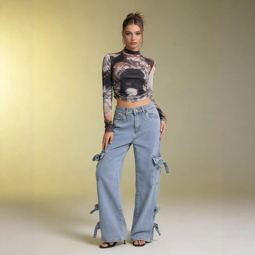 Mid-rise Versatile Womens Jeans