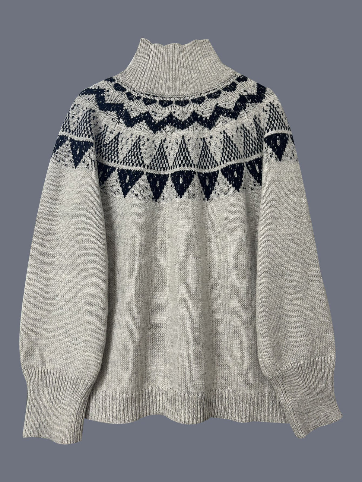 Pullover Knitted Jacquard Sweater