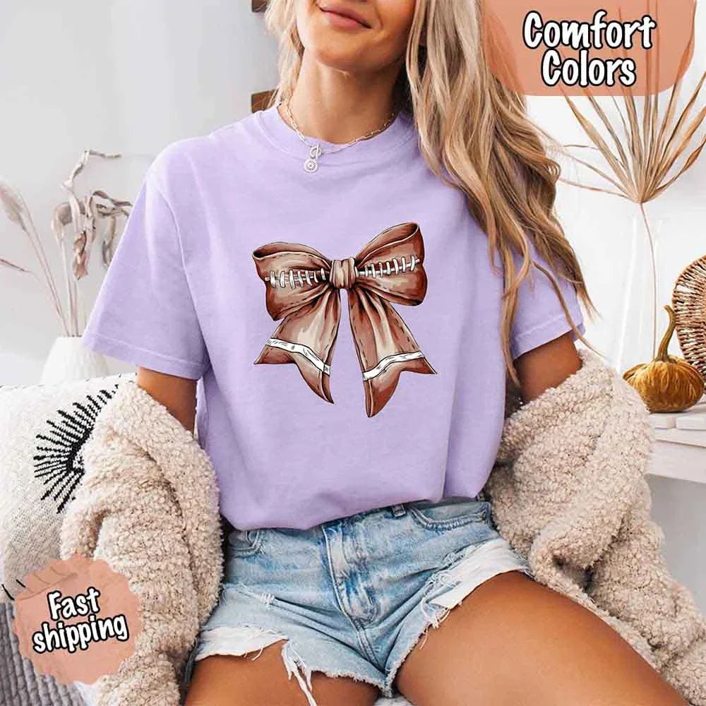 Football Bow T-Shirt