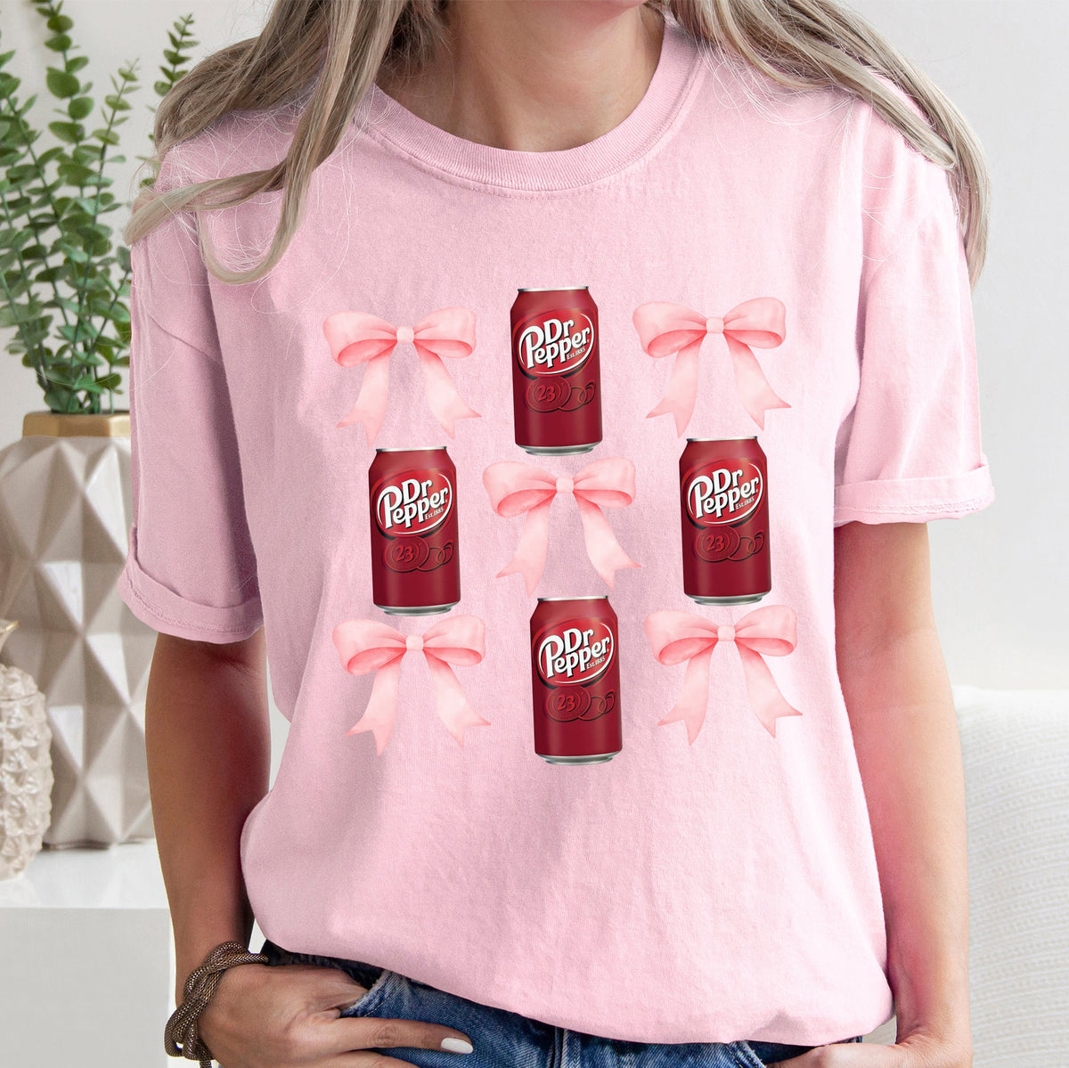 Dr Pepper Coquette Soda Pop BowTee