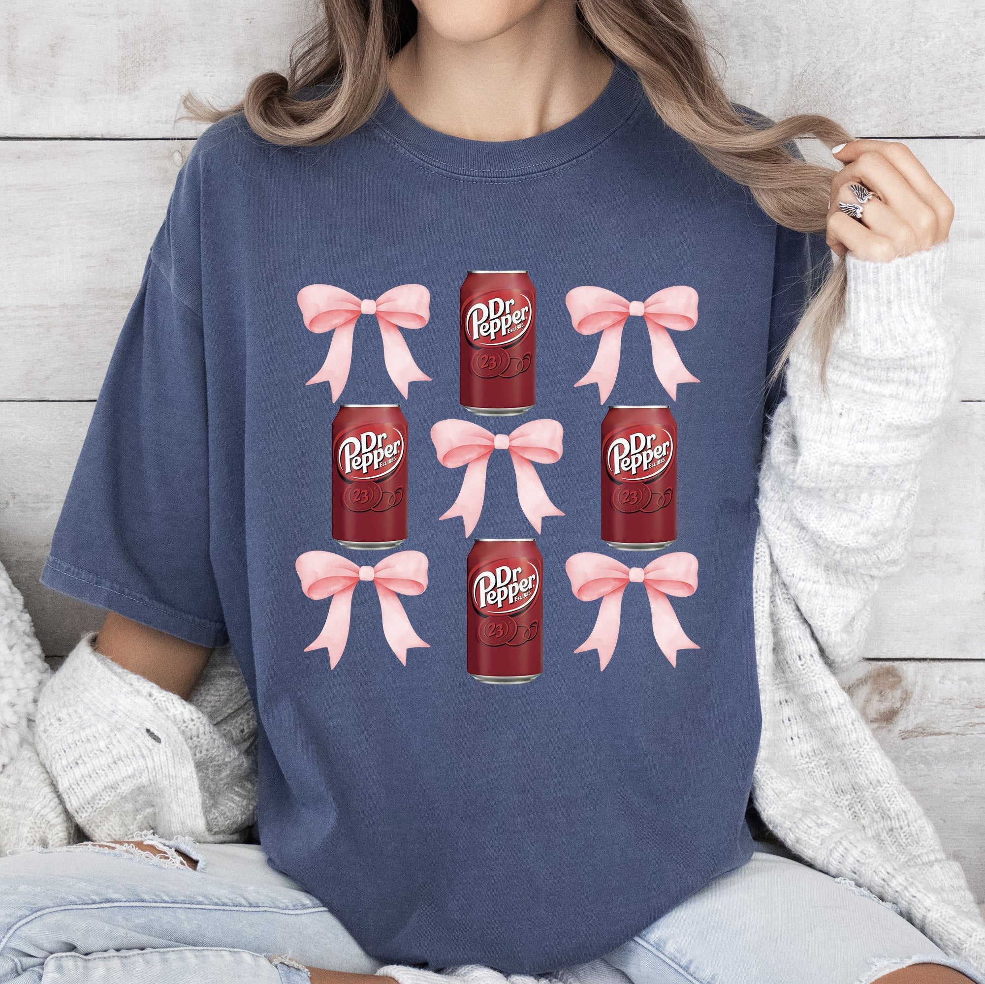 Dr Pepper Coquette Soda Pop BowTee