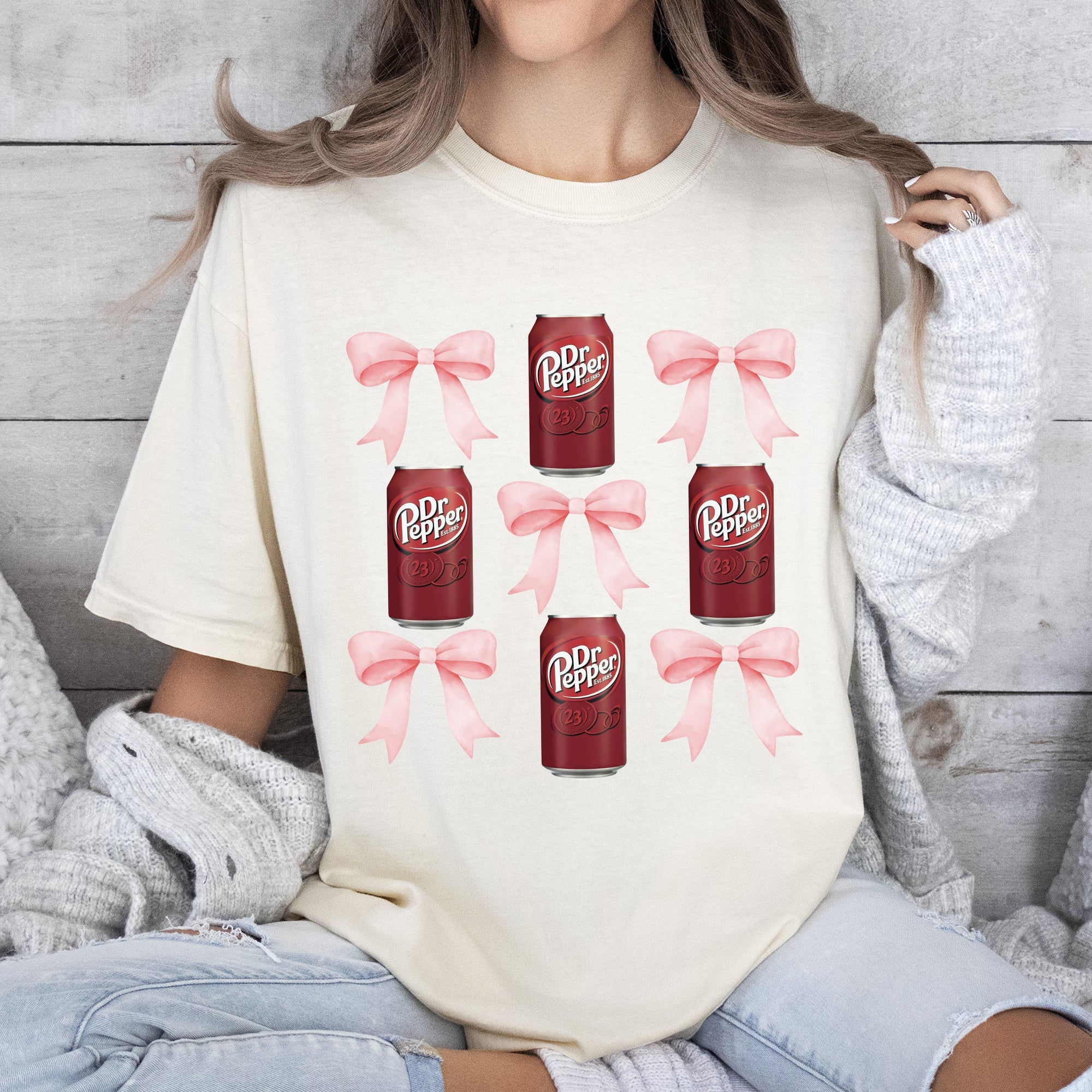 Dr Pepper Coquette Soda Pop BowTee