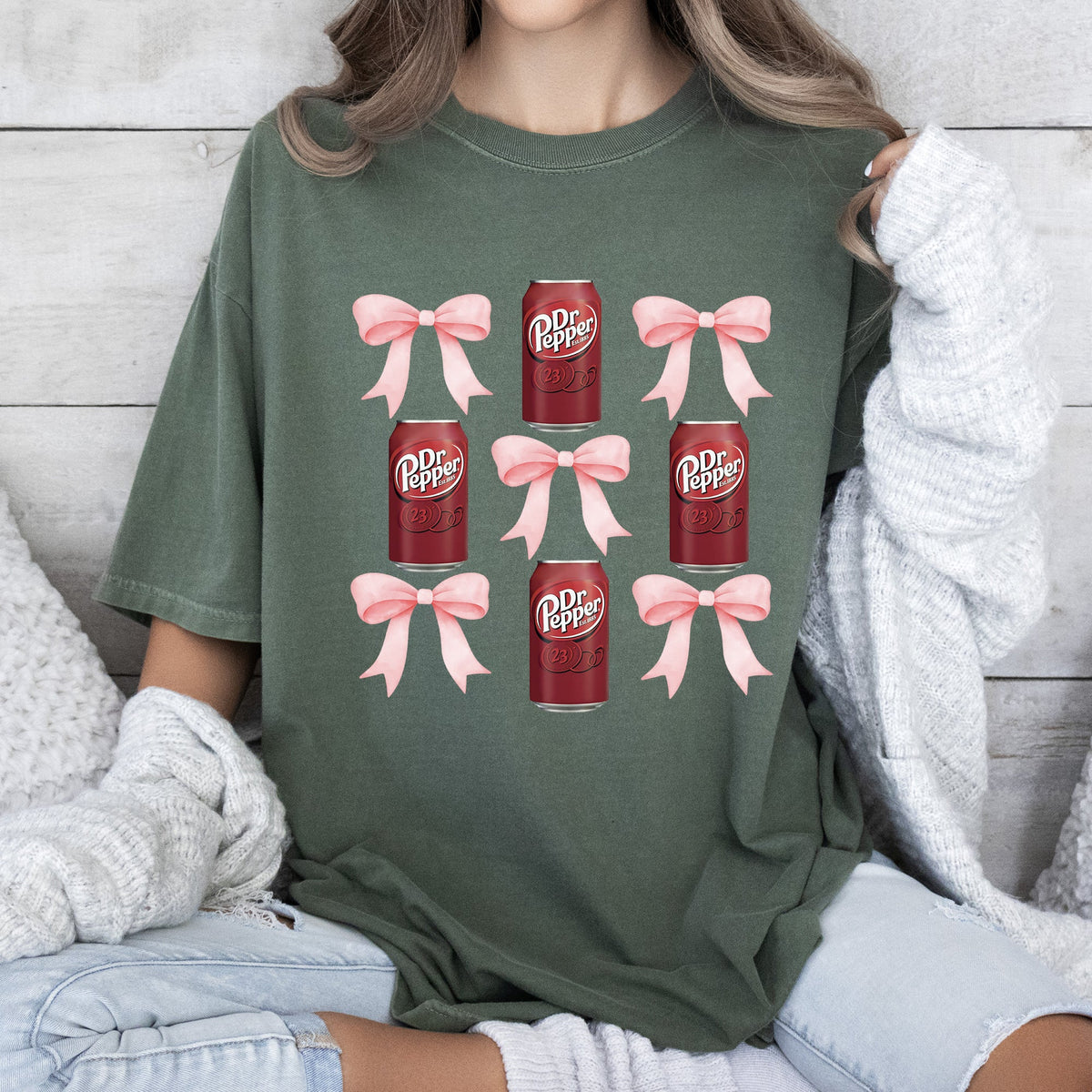 Dr Pepper Coquette Soda Pop BowTee