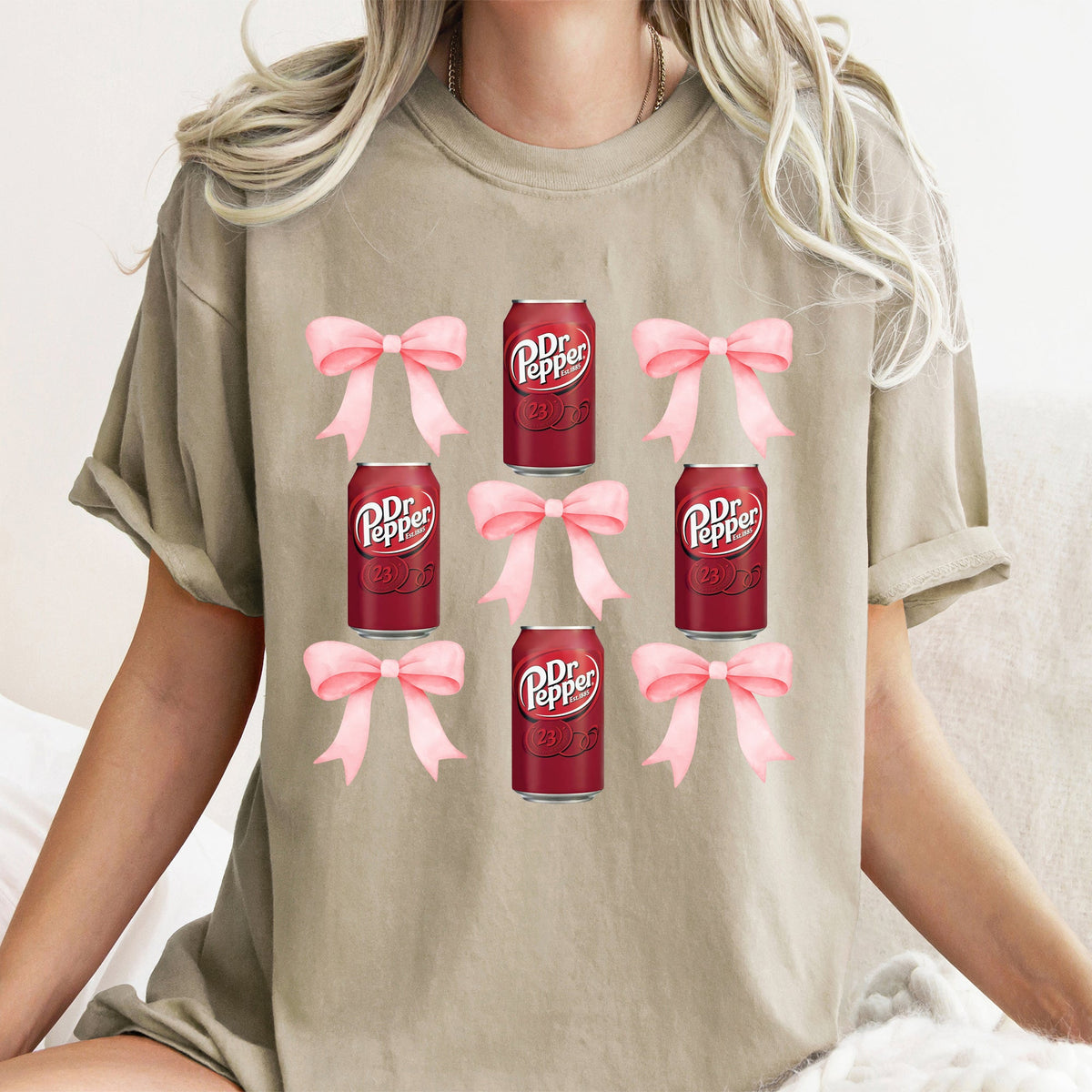 Dr Pepper Coquette Soda Pop BowTee