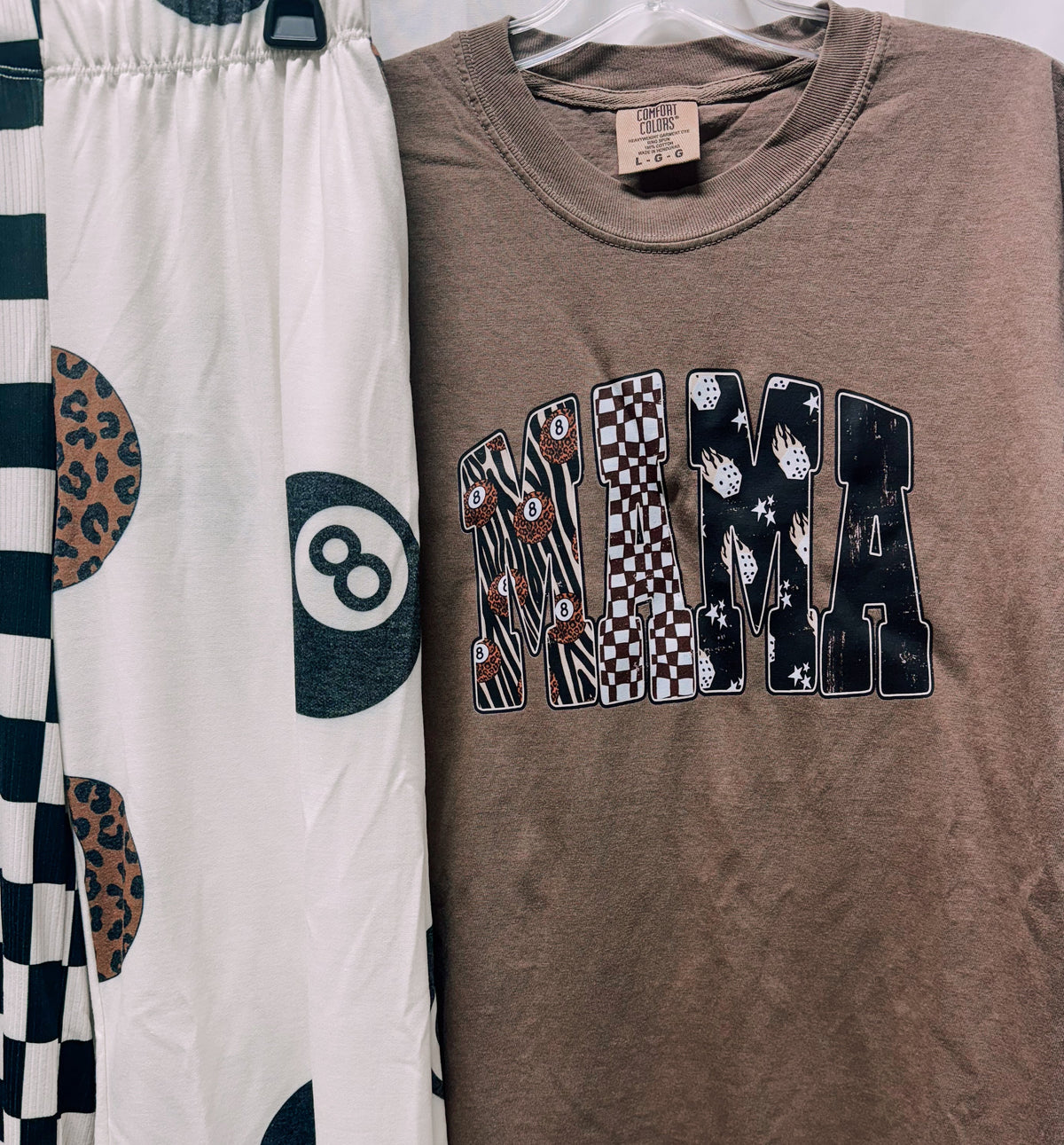 Flame Dice Neutral Mama Tee