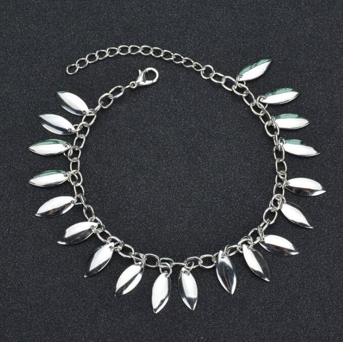 Gold Metal Anklets Double Layers