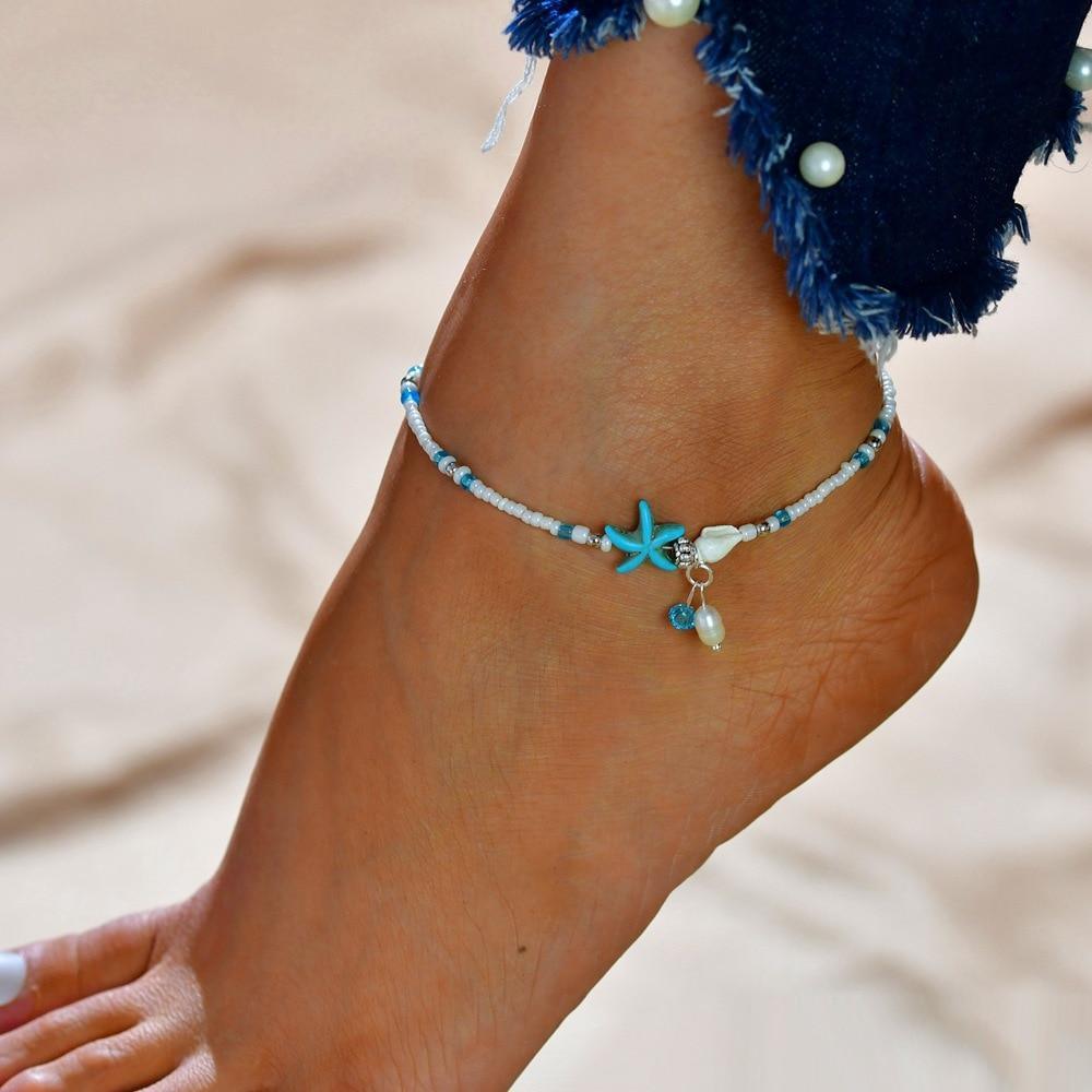 Gold Metal Anklets Double Layers