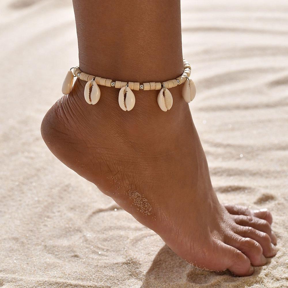 Gold Metal Anklets Double Layers
