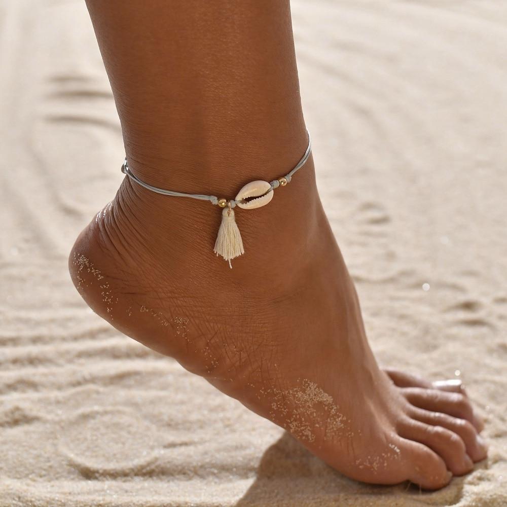 Gold Metal Anklets Double Layers