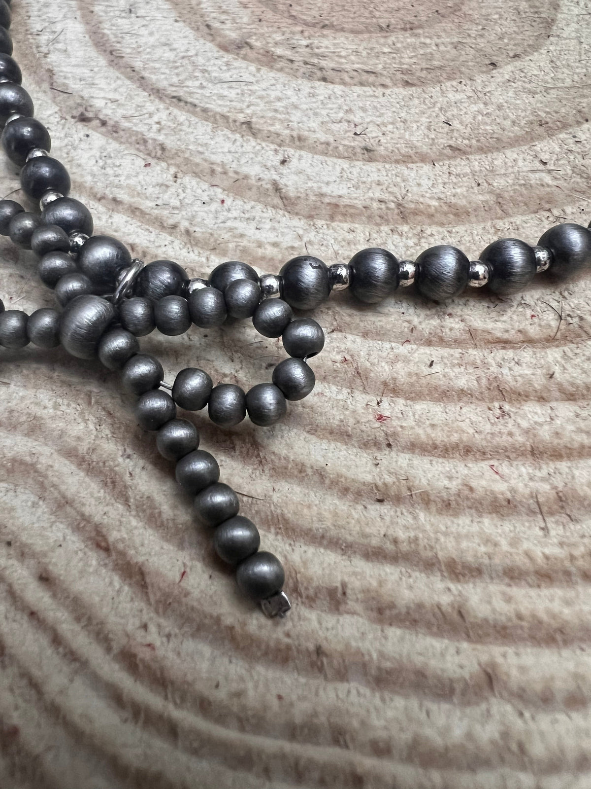 Western Faux Bow Pearl {18 inch} Necklace