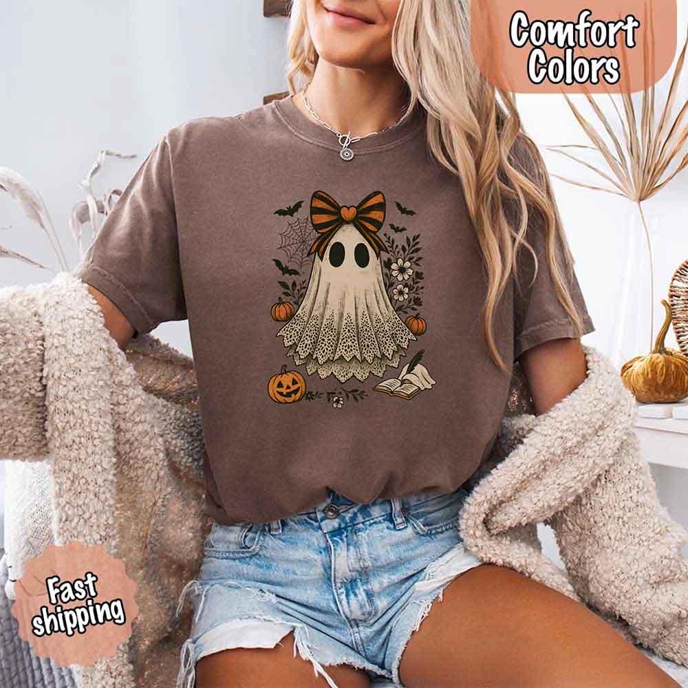 Lace Ghost Halloween Shirt