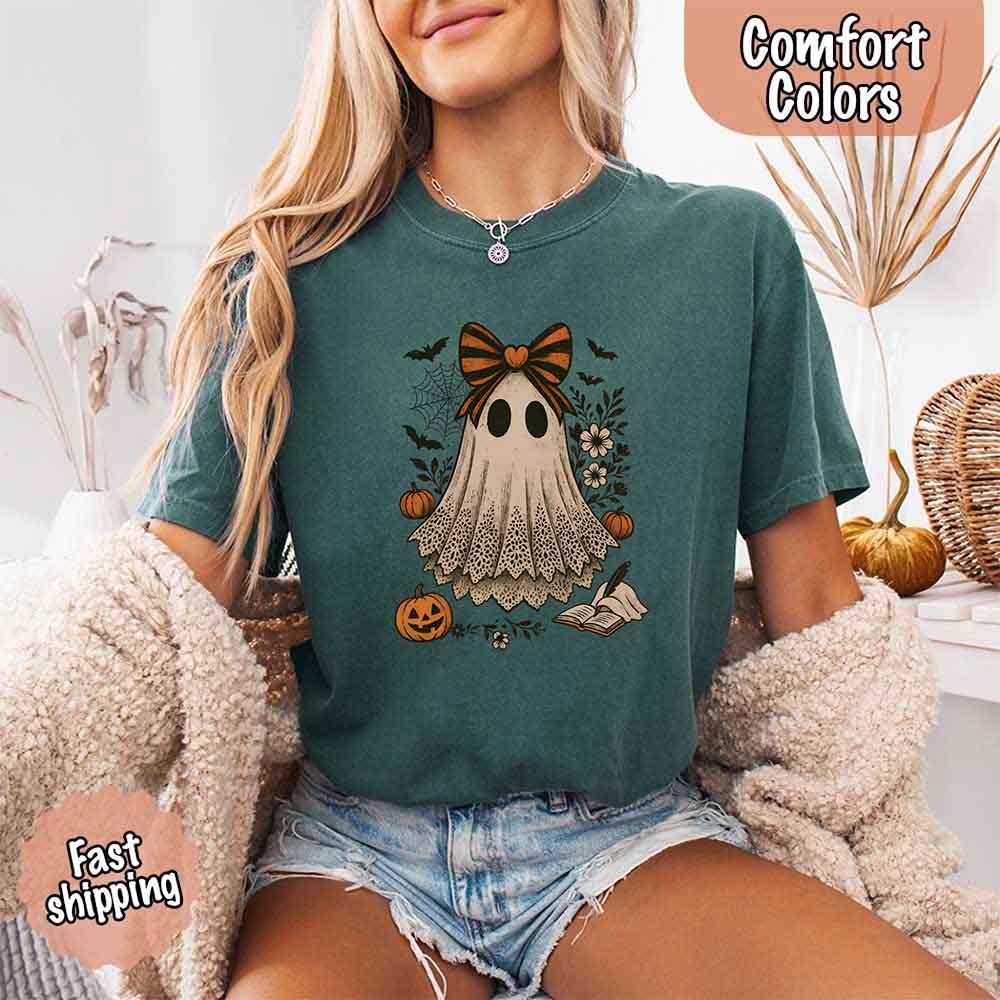 Lace Ghost Halloween Shirt