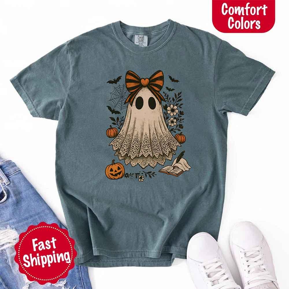 Lace Ghost Halloween Shirt