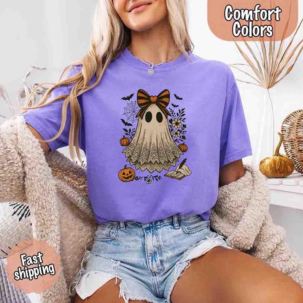 Lace Ghost Halloween Shirt