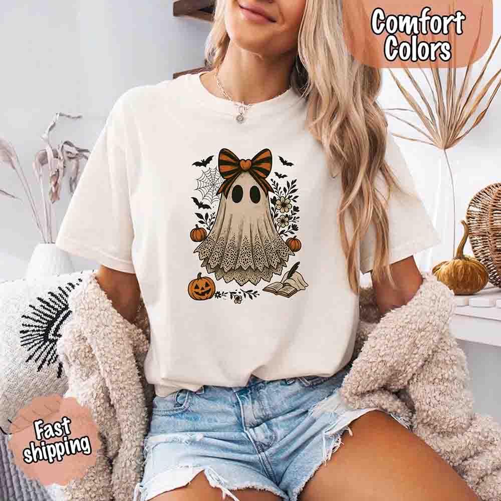 Lace Ghost Halloween Shirt