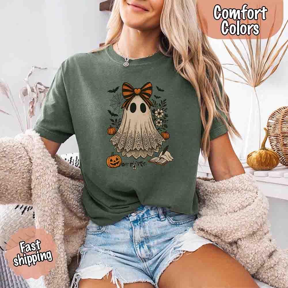 Lace Ghost Halloween Shirt