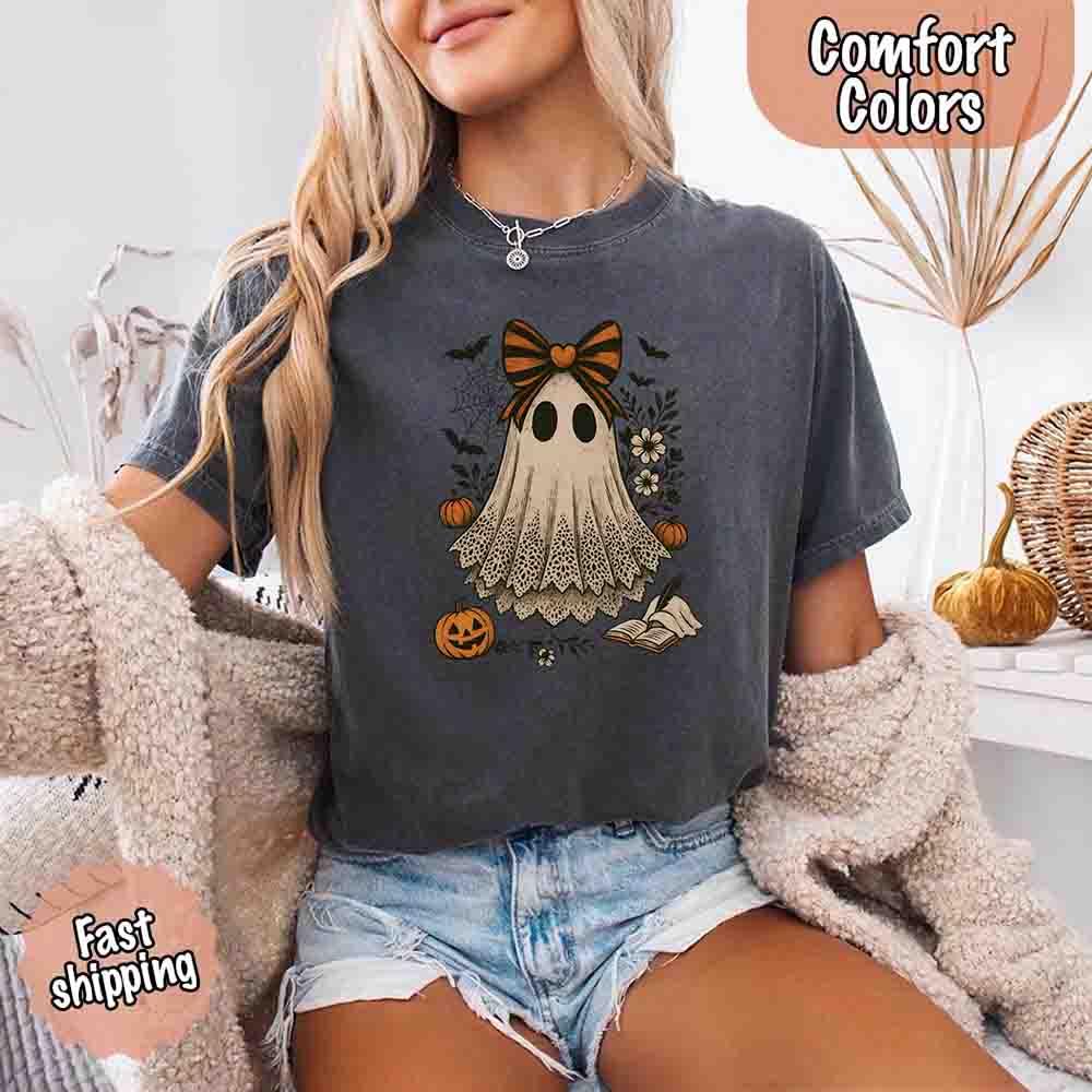 Lace Ghost Halloween Shirt