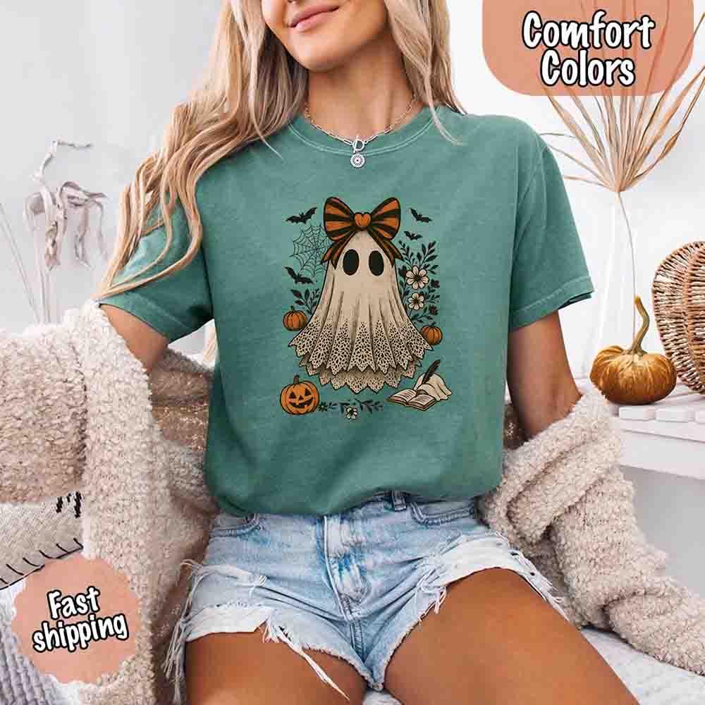 Lace Ghost Halloween Shirt
