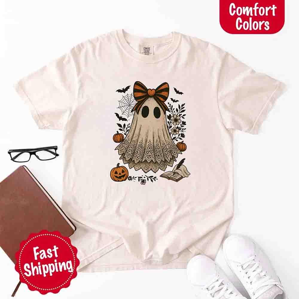 Lace Ghost Halloween Shirt