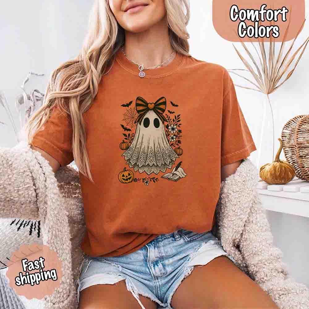Lace Ghost Halloween Shirt