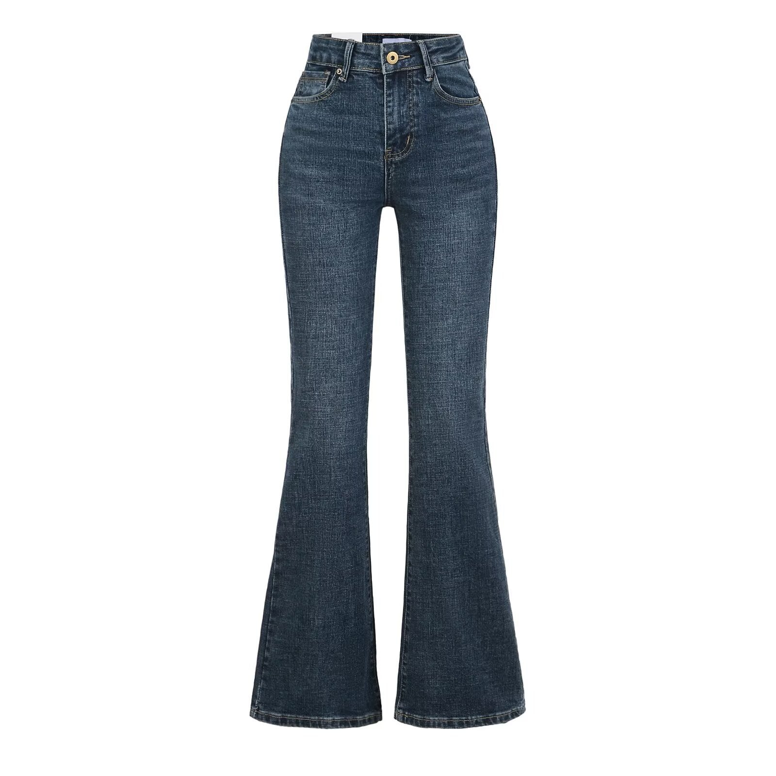 High Waist Slim Fit Bootcut Jeans